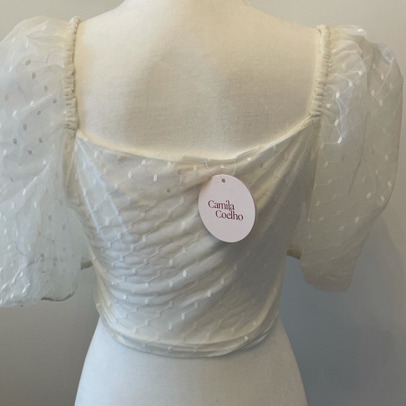 Camila Coelho Sancia crop top in white - Picture 5 of 8